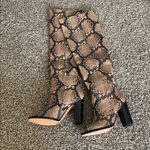 Sam Edelman Rylan snake print tall boot